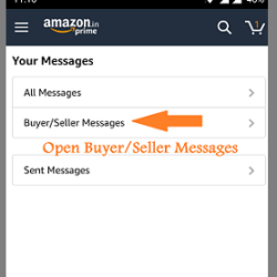 Amazon Mobile Application India- Buyer -Seller msg